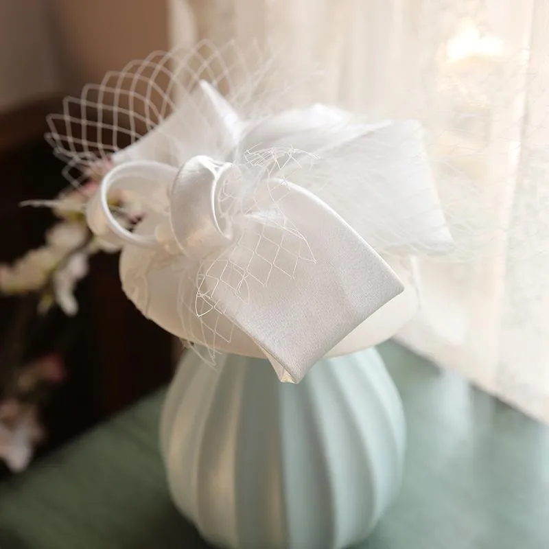 Headpieces nzuk nzuk headpiece artesanal noiva véu fascinator po pillbox chapéu fedora chique boina casamento acessórios