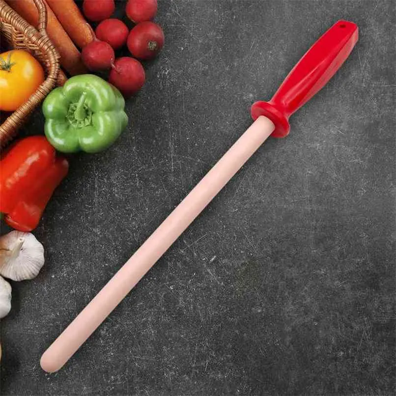Нож точилка бар керамический стержень используется для шеф-повара Сталь кухонный помощник Мусат бытовая точилка 210615