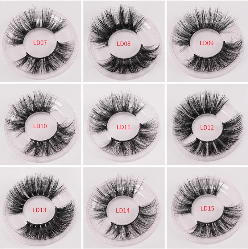 5D Mink Faux Natural False Eyelashes 5 D Lashes Soft Make Up Extension Makeup Fake Eye Lashes Eyelash Free Customize Logo