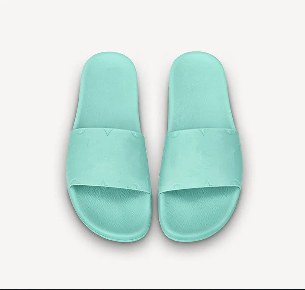 Luxury Designer Slide Sandals: Leather Platform Flats Womens