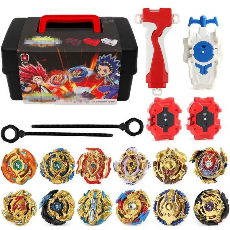 POFET Beyblade B-122 – Trompo Devouring Dragon Fusion Con Lanzador De Plástico, Juguete De Batalla Para Niños, Compatible Con Beyblade Burst