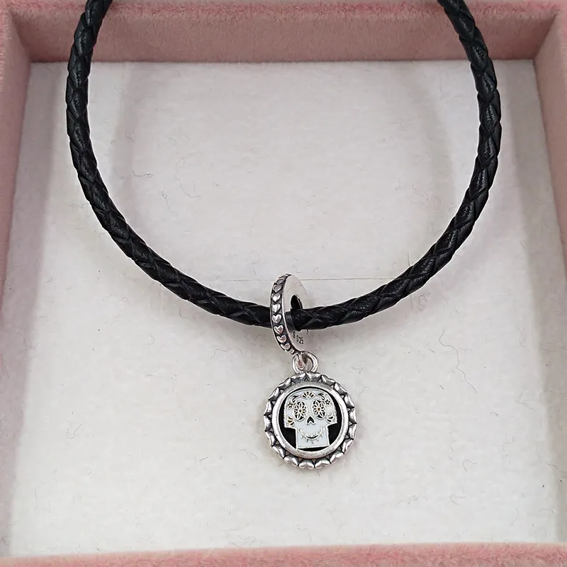 Sterling Silber Schmuckherstellungsset Disny Park Pixars Coco Charm Mädchen Perlenkettenset Herren Armreifen Armbänder für Frauen DIY Männer Halskette_voghion.com