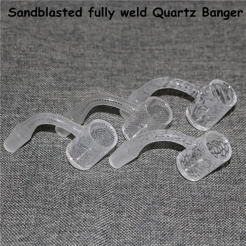 Песочнистый Quartz Banger Full Welding Nails 14 мм мужские аксессуары для ногтей для стеклянной водопроводной трубы Bongs Bongs