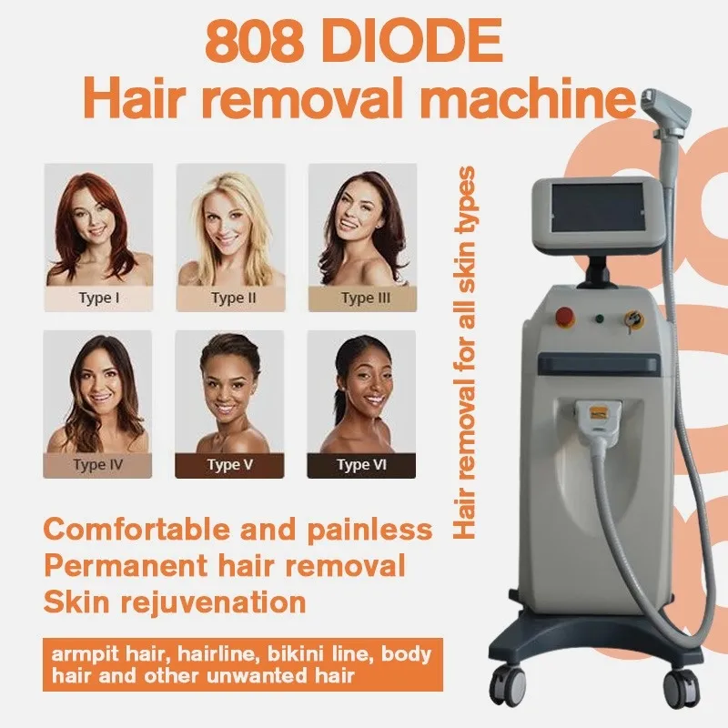 Advanced 600W 808nm Infrared Diode Laser Hair Removal Epilator For Dark