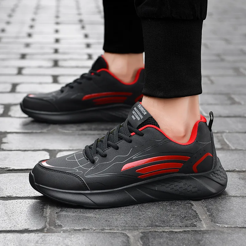 2021 Top Quality off Homens Mulheres Esportes Correndo Tênis Triplo Black Vermelho Confortável Respirável Exterior Andando Jogging Sneakers EUR 38-46 WY18-519