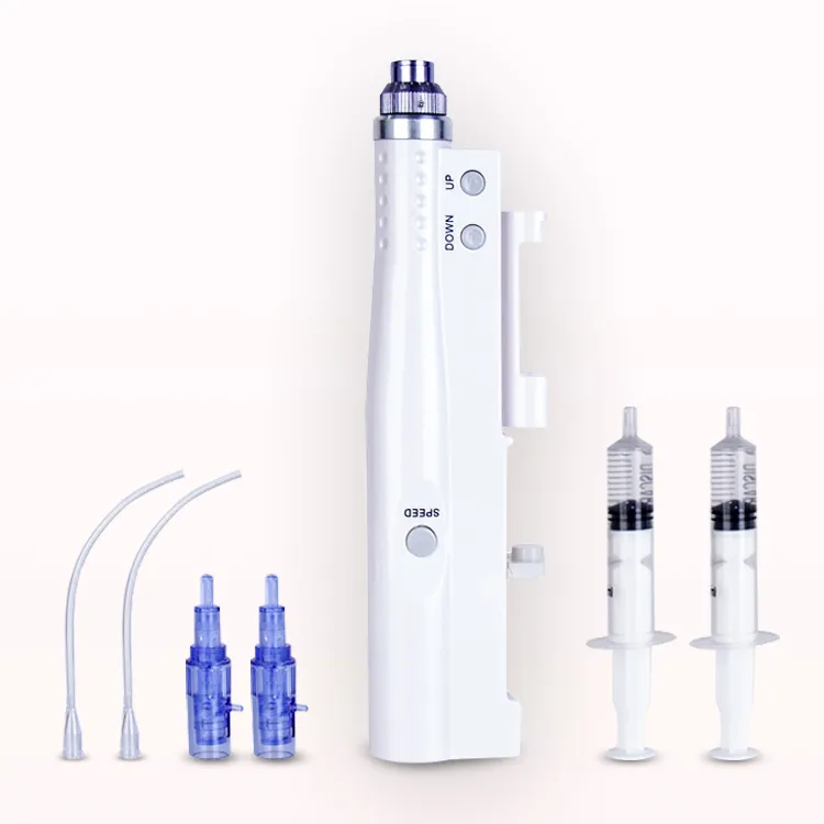 Meotherapy Professional Meso Injector Dr.Pen Microneedling Luz de água elétrica Agulha Derma caneta para rejuvenescimento