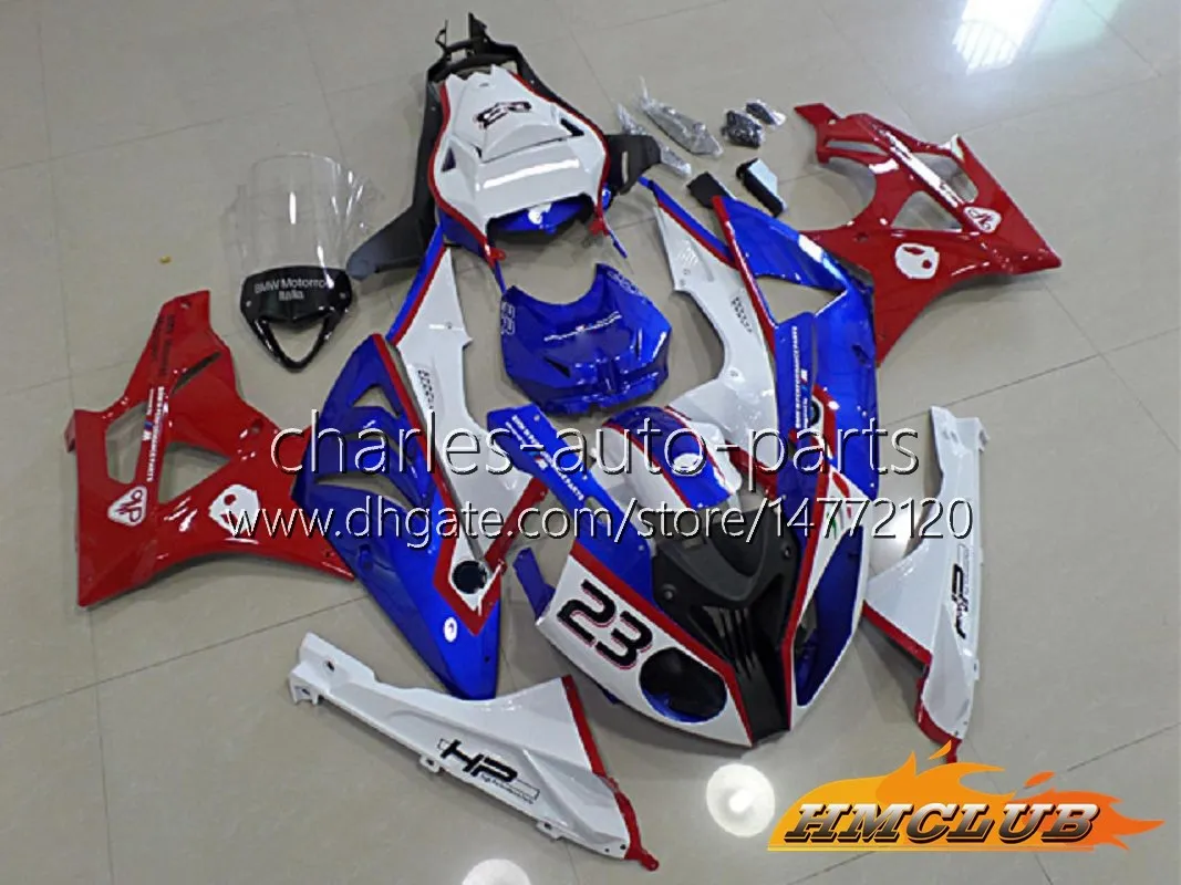 S1000RR 2010-2014 Kit De Carenados Para S1000RR 2010 2011 2012 2013 2014 Body Parts S 1000RR S1000 RR 10-14 Kit De Carenado Rojo Brillante Negro (moldeo Por Inyección