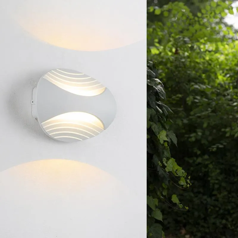Outdoor Wall Lampy aluminiowe Kinkiet zewnętrzny do domu LED Wodoodporna IP65 Oświetlenie Oświetlenie Ogrodowe Lampa Dekoracji Ogrodowa AC85-265V