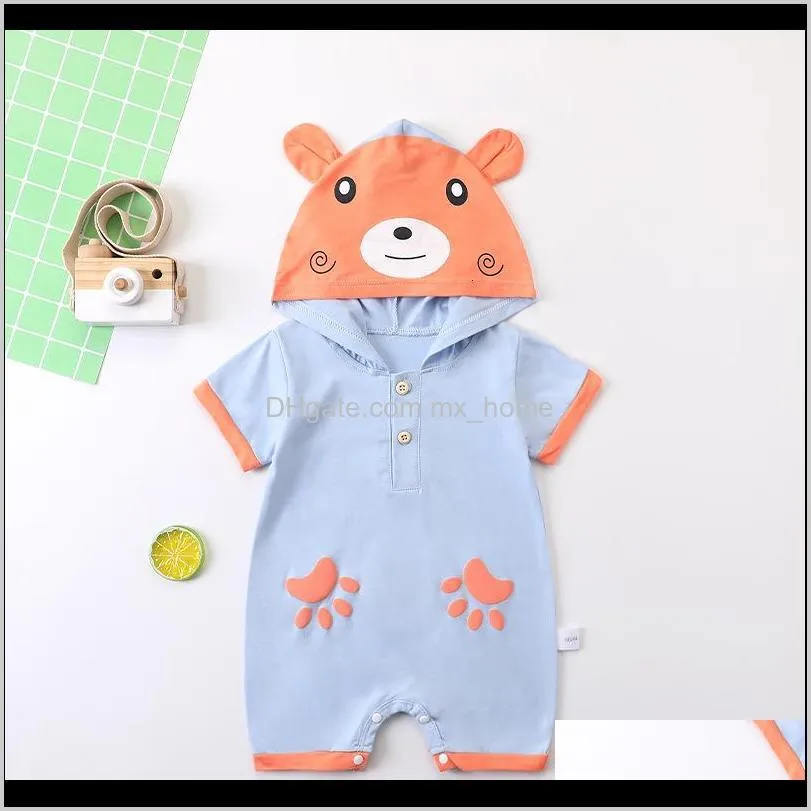 new 2021 newborn boy summer outfits overalls for baby boy`s child clothes 1st birthday pajamas jumpsuit 3o4d