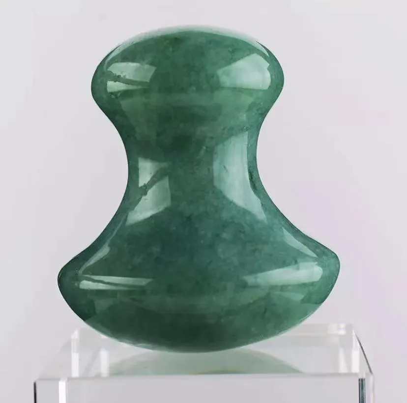 Jade Mantar Guasha Masaj Kurulu% 100 Doğal Aventurine Gua Sha Sha Masaj Aracı Yüz Vücut Gözü Rahatlatıcı Sağlık Hizmetleri