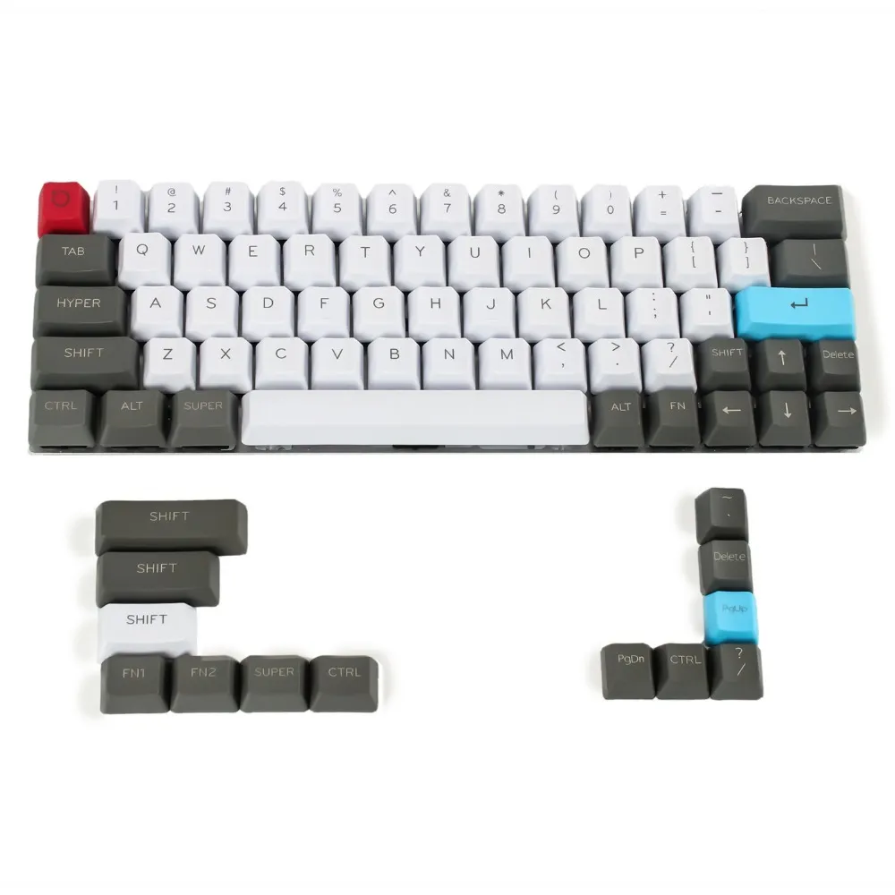 YMDK Customized 61 64 68 ANSI Keyset OEM Profile Thick PBT Keycap set Cherry MX Mechanical Keyboard GH60 SP64 GK64 Tada68