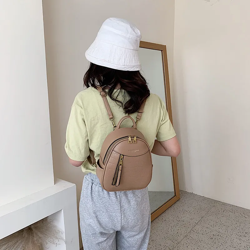 Mochilas Mujeres PU Cuero Peque a Mochila Peque a Paquete De