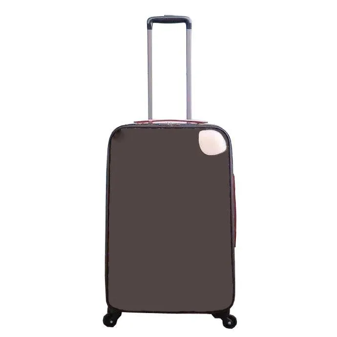 Rolling luggage designer four wheels Trolley bag men travel suitcase carry on luggage horiz valise trunk patent floral square lock handle flower