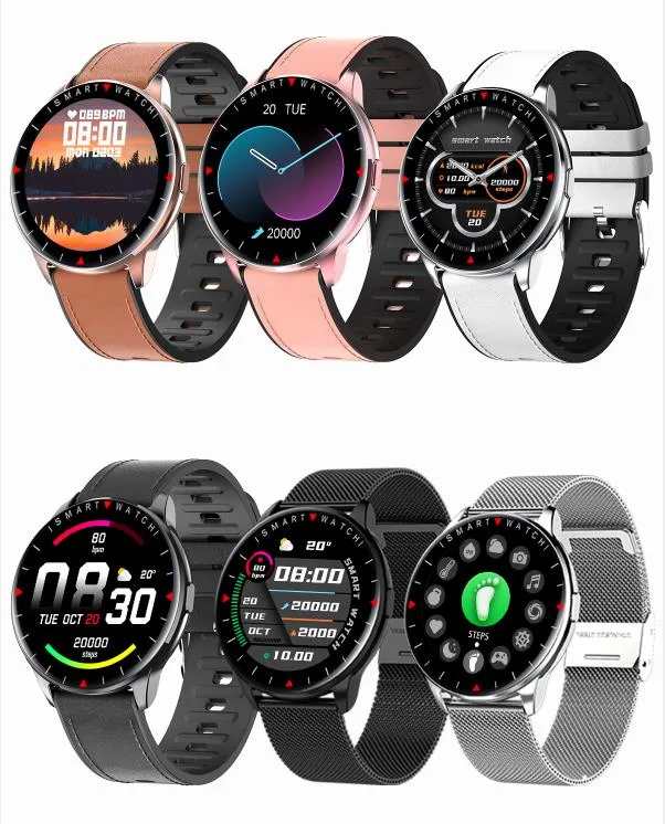 Y90 Android / iOS 스틸 / 벨트 스트랩에 대한 스마트 시계 소매 상자가있는 Smartwatch