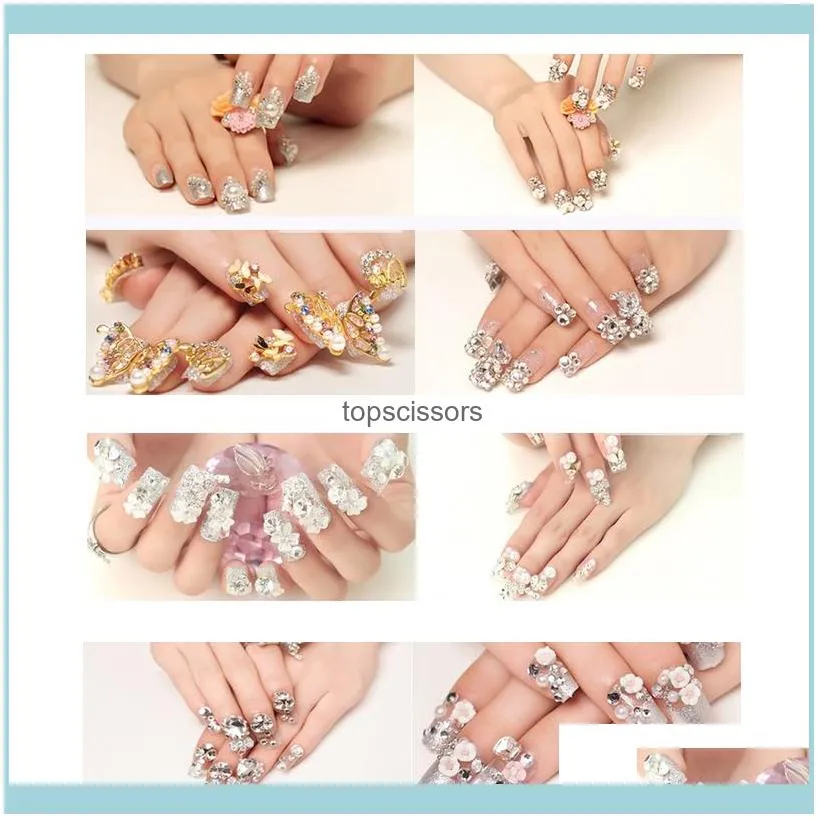 SS3-SS34 Sapphire 3D Nail Art Rhinestone Glass Crystal Non Fix Strass Glitter For Nails Decoration H00251