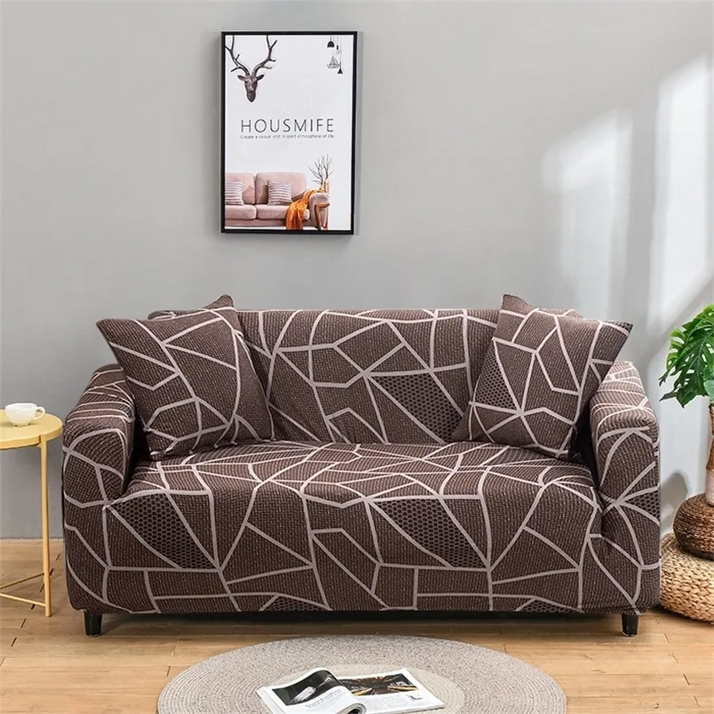 1pc elastische bedrukte sofa cover stretch universele sectionele s voor woonkamer moderne bank hoekjes 220302