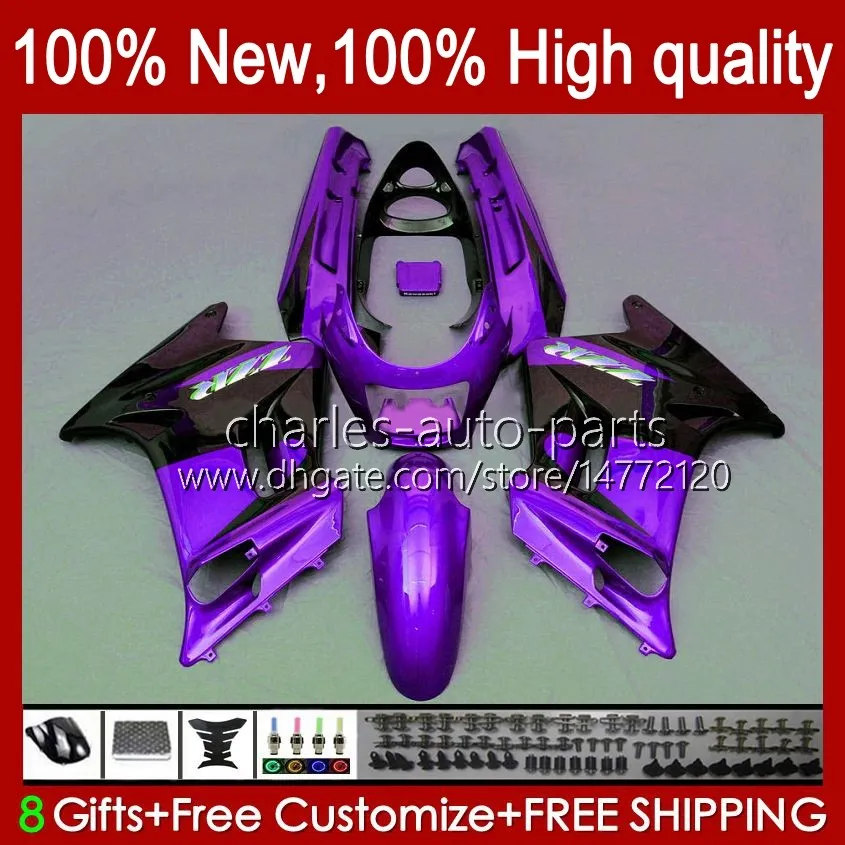 Body OEM für Kawasaki Ninja ZZR-250 1990 1991 1992 1993 1994 1995 96 97 98 99 Bodywork 54HC.79 Purple Neues ZZR250 CC ZZR 250 90 91 92 93 94 95 1996 1997 1999 Fairing