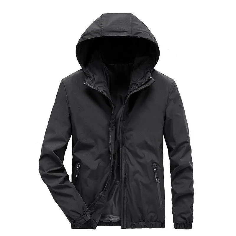 Thin black waterproof sales jacket