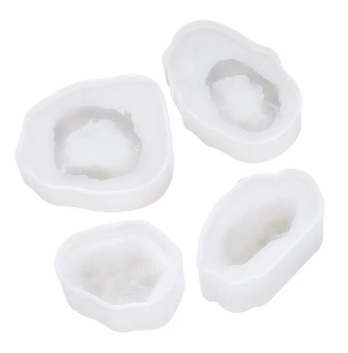 Craft Tools Pack Of 4 Quartz Sile Moulds Crystal Stone Gravel Casting Mold