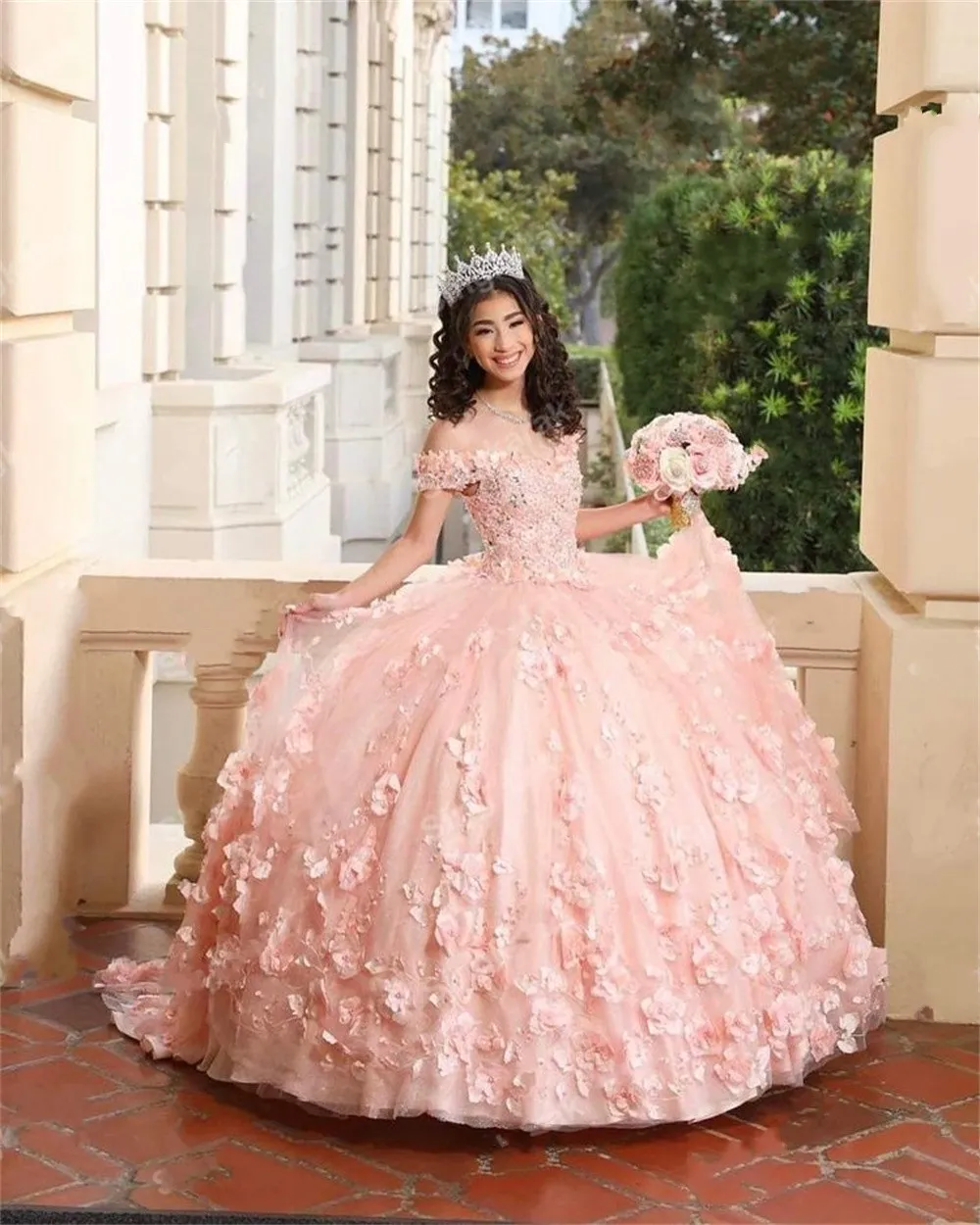 quince light pink dress