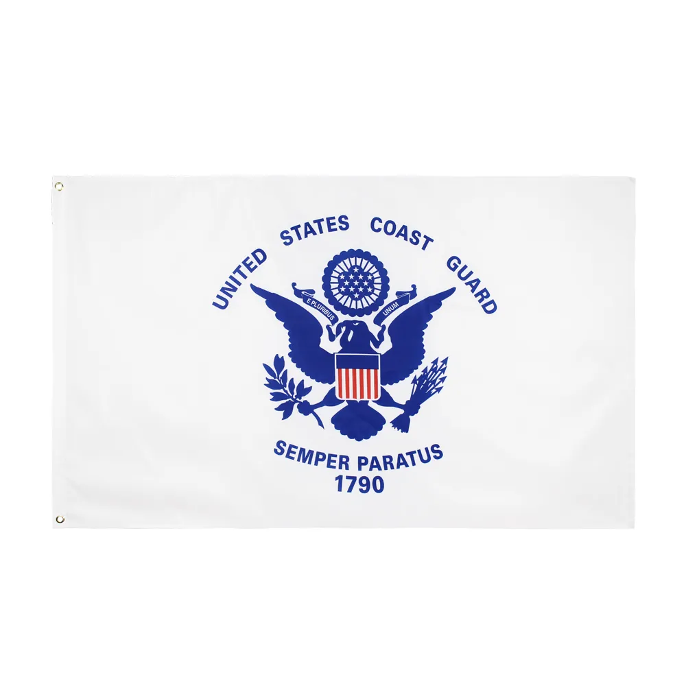 3x5 ft Verenigde Staten van Amerikaanse militaire USCG Coast Guard Flag Polyester Factory Prijs