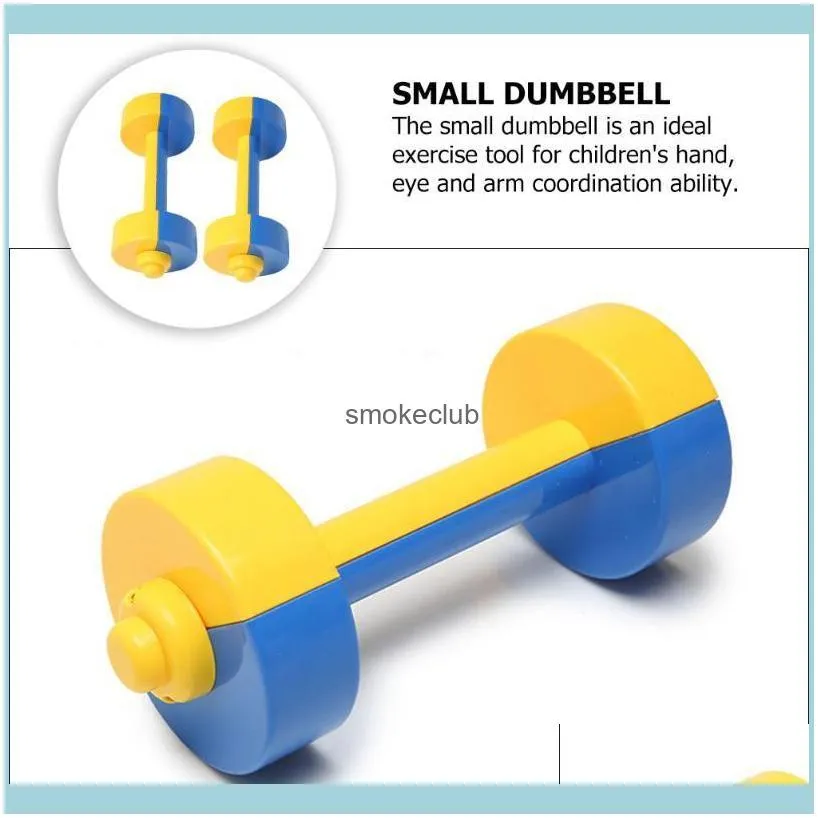 Dumbbells 1 Pair Ergonomic Children Sports Fitness Barbells Hand Bars
