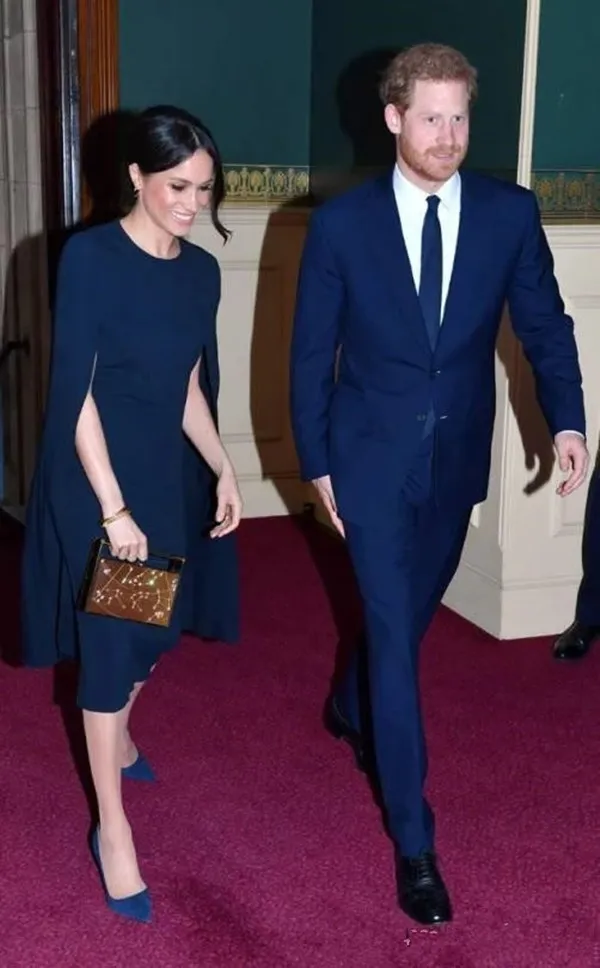 Navy blue cape dress outlet