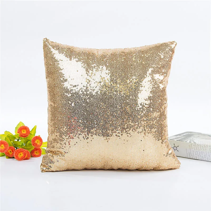 Glitter Mermaid Sequins Pillow Case Luxury Sofa Cushion Cover