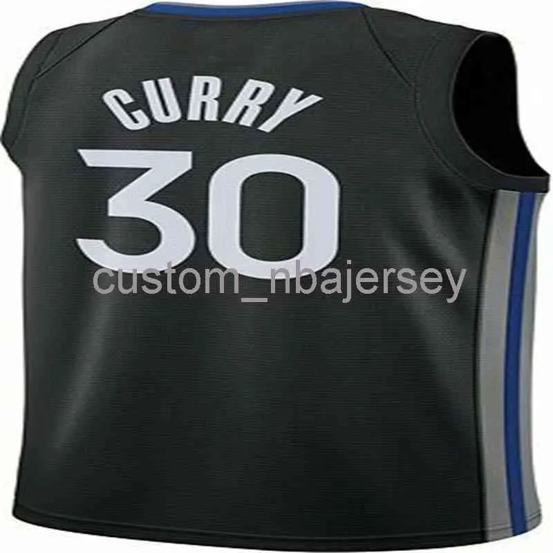 Męskie kobiety Młodzież Stephen Curry Swingman Jersey Szyte Nazwa niestandardowa Dowolna liczba Koszulek Koszykówki