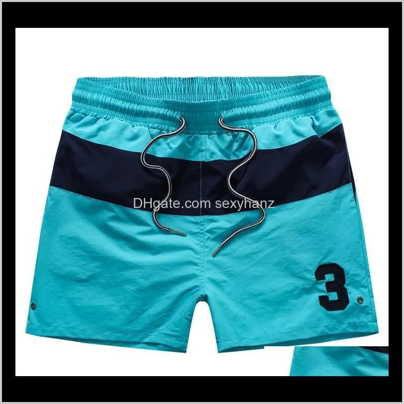 summer swimwear beach pants mens board shorts white men surf shorts small horse swim trunks casual sport shorts