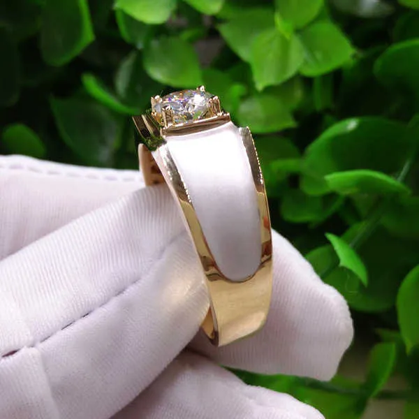 14k Gold Cigar Band Diamond Ring - Made To Order | Latta Jewelry