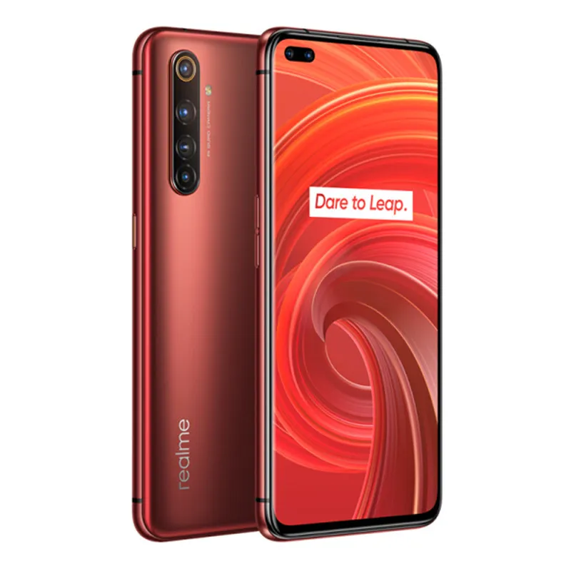 원래 Realme X50 Pro 5G 휴대 전화 8GB RAM 128GB 256GB ROM Snapdragon 865 Octa Core 64MP AI NFC Android 6.44 "AMOLED 전체 화면 지문 ID 얼굴 스마트 휴대 전화