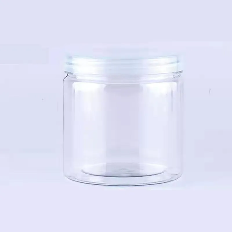 Depolama Şişeleri Kavanoz 8 OZ 250g Plastik Temizle Vücut Scrub Krem Kavanoz, Kapakları Ile Boş Yeni Kullanım Konteyner Yazdırılabilir Özel Logo Bırak