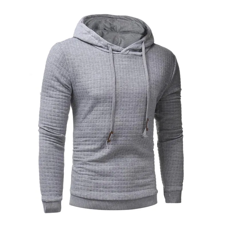 Hoodies Män Långärmad Casual Pullover Hooded Sweatshirt Mens Vit Hoodie Tracksuit Sweat Coat Sportkläder Plus Storlek S-3XL Siz