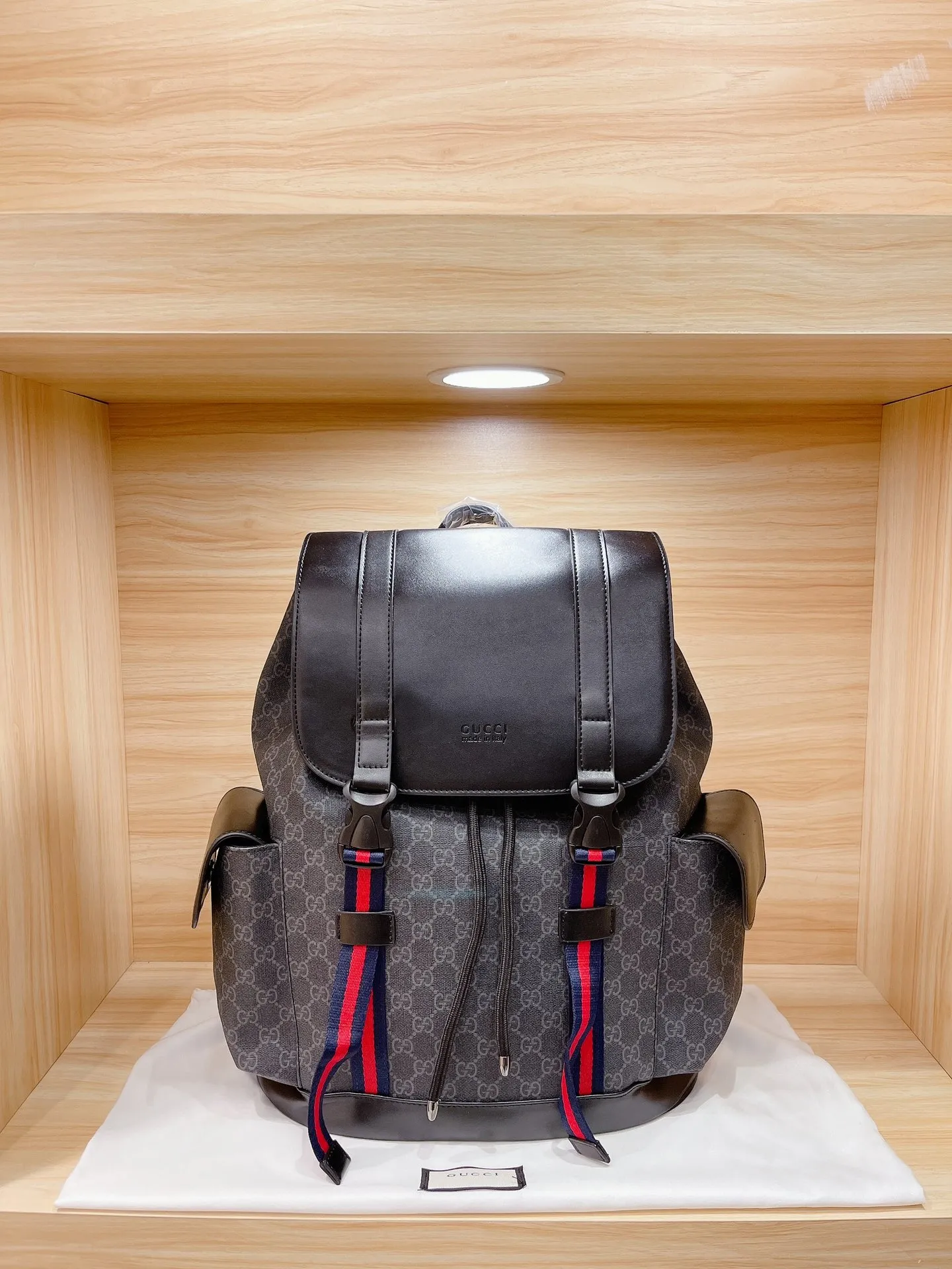 GUCCI-Mochila Para Hombre Con Bandolera De Nailon Resistente Al