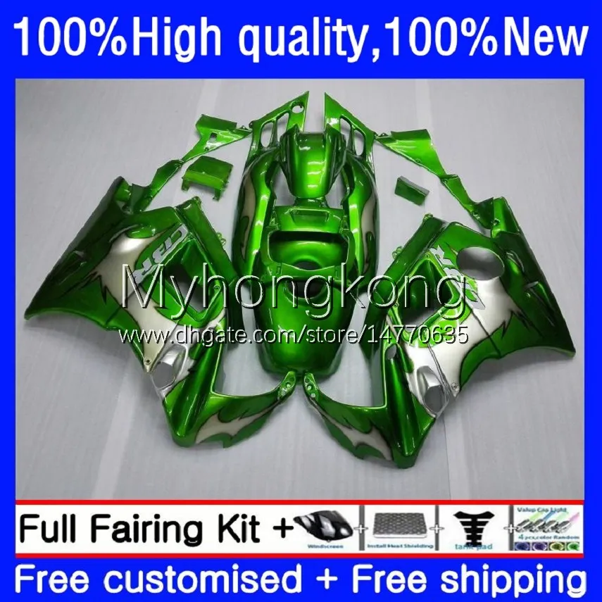 Fairings för Honda CBR 600F2 600 F2 FS CC 600CC 600FS 91-94 karosseri 34NO.22 CBR600CC CBR600F2 91 92 93 94 CBR600 F2 CBR600FS 1991 1992 1993 1994 OEM Bodys Greenflames