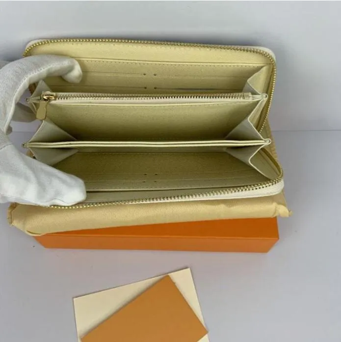 Sıcak tasarımcılar cüzdan orijinal cüzdan kartı tutucu moda deri uzun cüzdan klasik kahverengi baskı ekose zipper cep pallas çanta para çantası birden fazla renk 021
