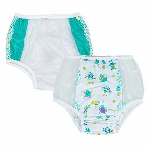 2 Packs Adult Baby Waterproof Pants- ABDL PVC Diaper Incontinence