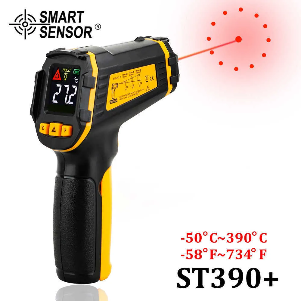 wholesale Digital Infrared Thermometer Non Contact Laser Termometer IR LCD Display Temperature Meter Gun Pyrometer Temperature Instruments 210719