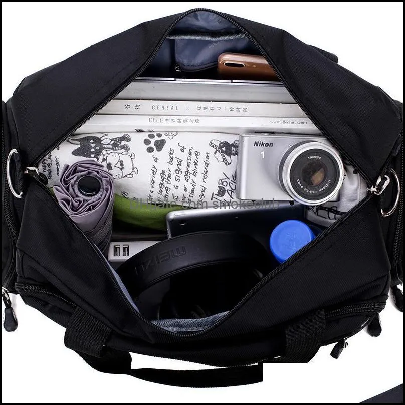Outdoor Bags Gym Men Sports Fitness Pack Cylinder One Shoulder Sport Bag Women`s Handbags Travel Nylon Waterproof Handbag Package