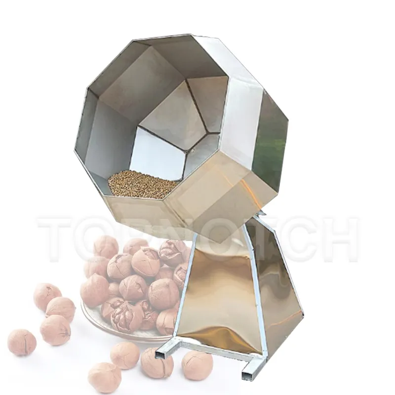 Drum Fried Food Kitchen Potato Chips Snacks Seasoning Machine Octagonal Peanut Flavoring Coating Maker