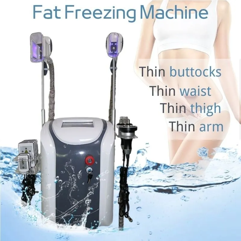 3 Cryo Handle Ultrasonic Vacuum Slimming Cellulite Reduction Lipo Laser Loss Weight Salon Equipment Fat Freezing Beauty Device#001