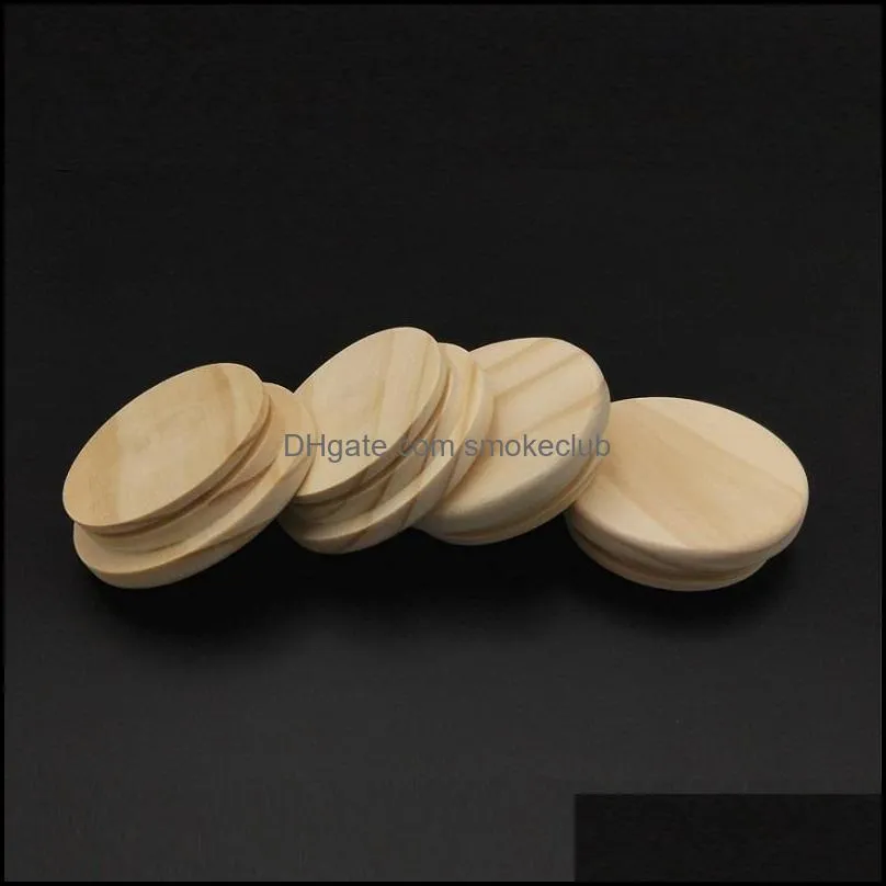 Sealed Wooden cover Natural Environmentally Friendly Bamboo Cup Coaster Barrel Lid Seal Cover Mug Storage tanksCover