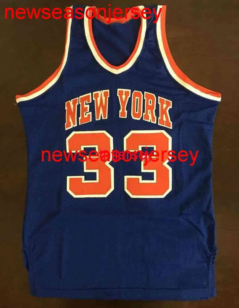 % 100 dikişli Patrick Ewing Basketbol Forması Erkek Kadın Gençlik Özel Numarası Adı Forma XS-6XL