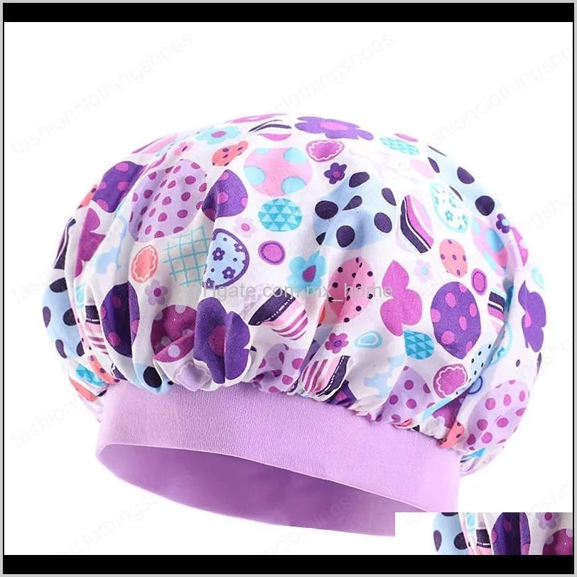 cotton bonnet for children floral print hair care hat little girls night sleep cap kids headdress headwrap hair accessories new