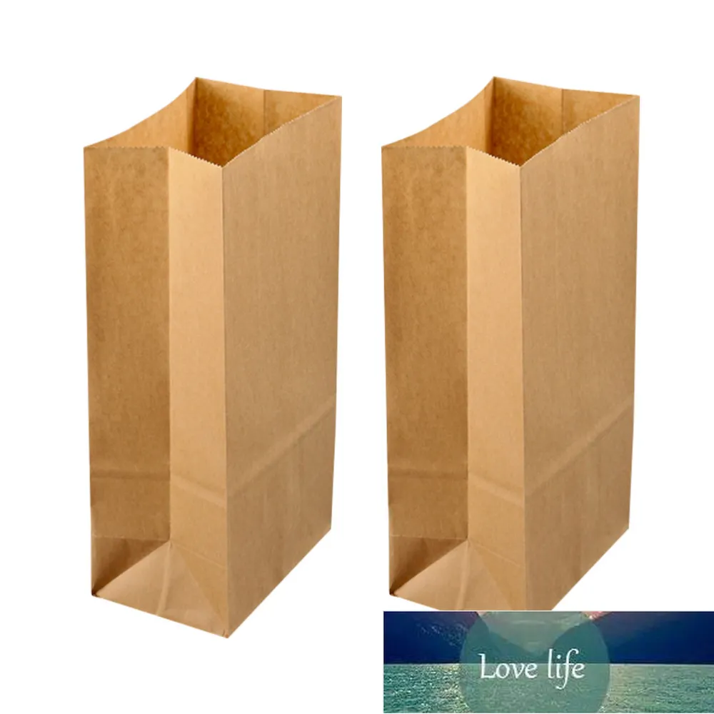 50 pièces sacs de boulangerie en papier kraft sacs de friandises cadeaux sacs en papier kraft sac de petit déjeuner pain cuit sac en papier alimentaire (24 x 13 x 8 cm) prix d'usine conception experte qualité dernière