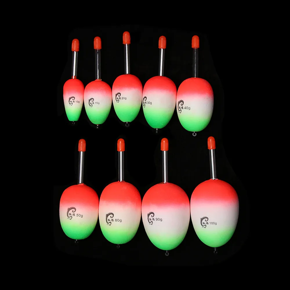 5 шт. / Набор EVA Светящиеся плавающие поплавки Морской рок Рыболовный ударный жесткий хвост Живот 10 г / 15 г / 20 г / 30 г / 40 г / 50 г / 80 г / 90г / 100 г
