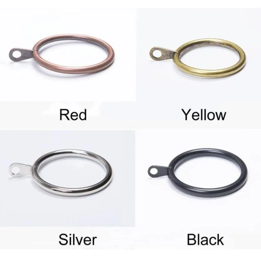 Curtain Rod Rings Window Treatments Home Textiles & Garden Decor 4 Size