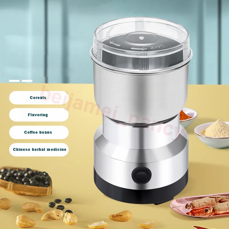 Mini Electric Coffee Bean Grinder Nut Seed Herb Grind Spice Mill Blender  Crusher