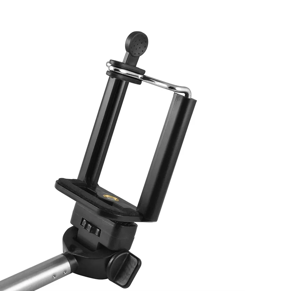 Selfie varas Bluetooth-compatível bateria de controle remoto obturador monopé selfie vara tripé para smartphone
